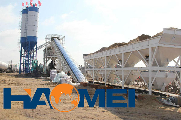 concrete batching and mixing plant